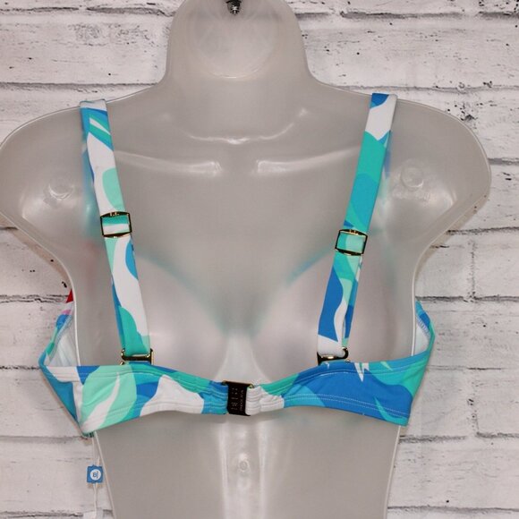 Bleu by Rod Beattie Women's Twist-Front Bikini Top Multi 34D NWT - Picture 6 of 6